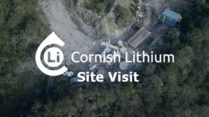 Cornish Lithium drill site during a site visit