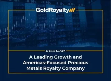 Gold Royalty Corp I NYSE - GLDG TSX - GOLD