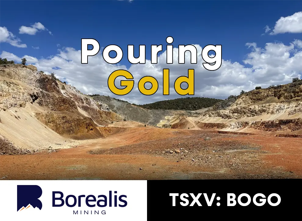 Borealis Mining Side Ad - Pouring Gold